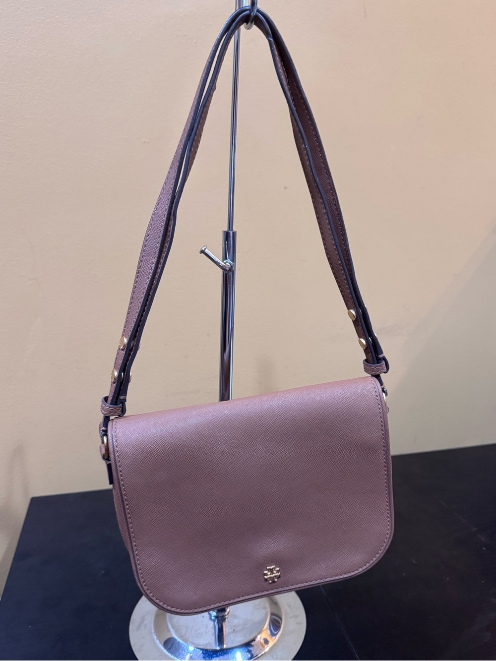 Tory Burch Emerson Saffiano Leather 2 Way Crossbody